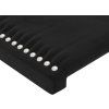 Čelo postele s LED 80x5x118/128 cm samet [3122314] (Barva Světle šedá)