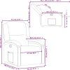 Polohovací křeslo textil [371752] (Barva Tmavě šedá)