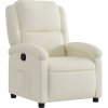 Polohovací křeslo samet [371806] (Barva Krémová)