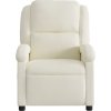 Polohovací křeslo samet [371806] (Barva Krémová)