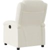 Polohovací křeslo samet [371806] (Barva Krémová)