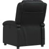 Masážní polohovací křeslo umělá kůže [371782] (Barva Černá)