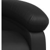 Masážní polohovací křeslo umělá kůže [371782] (Barva Černá)