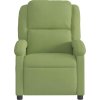 Masážní polohovací křeslo samet [371810] (Barva Tmavě zelená)