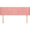 Čelo postele typu ušák 147x16x78/88 cm samet [3118821] (Barva Růžová)