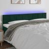 Čelo postele s LED 160x5x78/88 cm samet [3121671] (Barva Růžová)