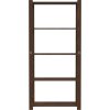 5patrový úložný regál 80x38x170 cm masivní borové dřevo [373396] (Barva Hnědá)