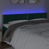 Čelo postele s LED 160x5x78/88 cm samet [3121526] (Barva Světle šedá)