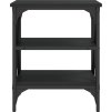 Odkládací stolky 2 ks 40x42x50 cm kompozitní dřevo [825773] (Barva Černá)