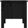 Odkládací stolky 2 ks 40 x 40 x 39 cm masivní borovice [813793] (Barva Černá)