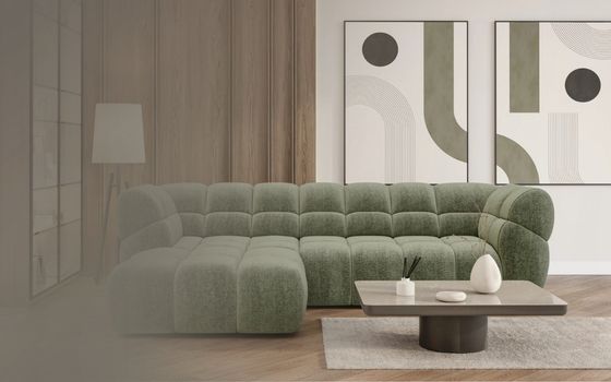 zelena sedací souprava