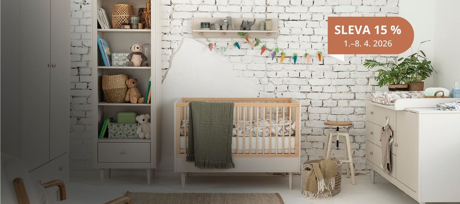 Dětský pokojíček v nadčasovém designu