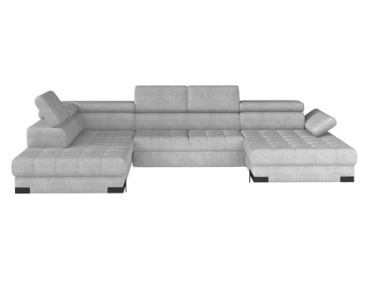 Rohová sedací souprava Selva XL do tvaru U -- moderní design s výrazným prošíváním sedáku.