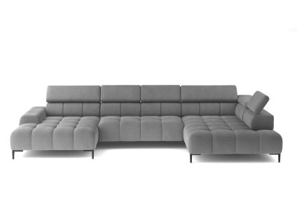 Sedací souprava Plaza XL do tvaru U - moderní minimalistický design s prošíváním do čtverců. Výrobce Wersal