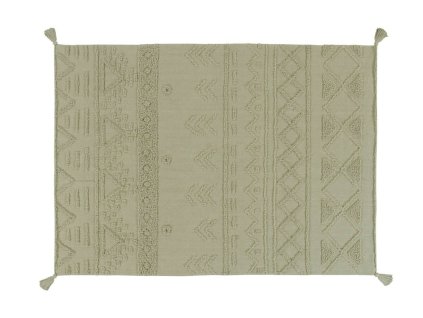 Koberec 120 x 160 kmenový vzor, olivový Lorena Canals - Re-Edition