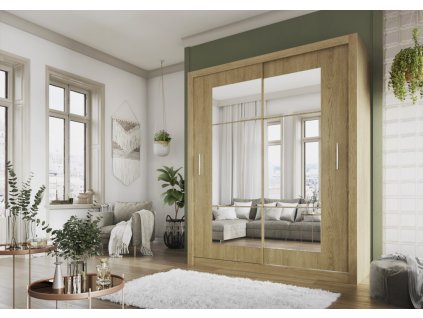 Šatní skříň Idea 02 (180) - dub Shetland