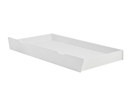 zásuvka Pinio Swing bílá pod postelí ve skandinávském stylu