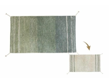 Koberec 80 x 140 Lorena Canals modrý oboustranný - Reversible