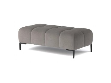 Podnožka Plaza XL od Wersal - moderní doplněk ke kolekci Plaza s výrazným prošíváním a čenými kovovými nožkami