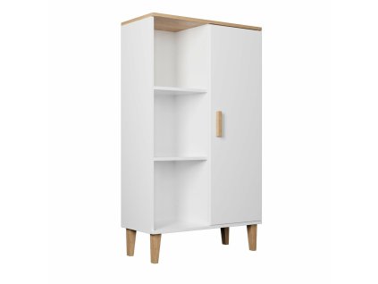 Regál / knihovna Denver - bílý