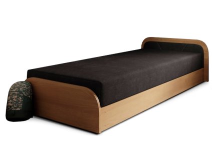 Dětská postel Parys 80x190 cm/pravá strana - hnědá