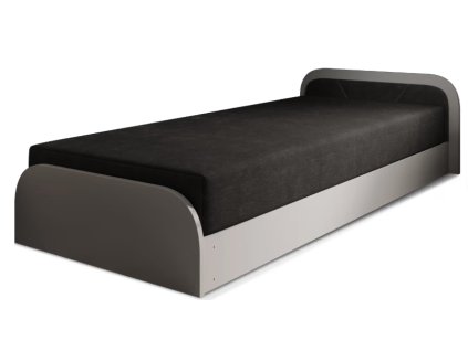 Dětská postel Parys 80x190 cm/pravá strana - šedá