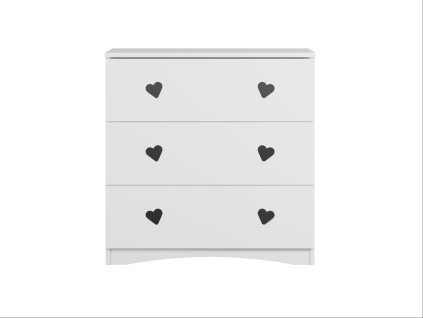 Dětská komoda Julia - bílá