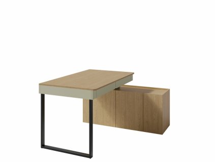 Psací stůl + komoda Luca 10 L/P - eukalyptový