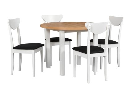 Jídelní stůl Poli 4, 4x židle Hugo 3