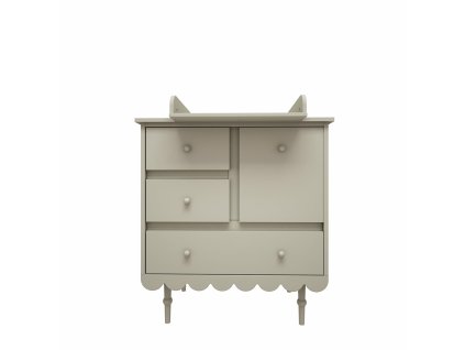 přebalovací komoda babuška s přebalovacím pultem olivová