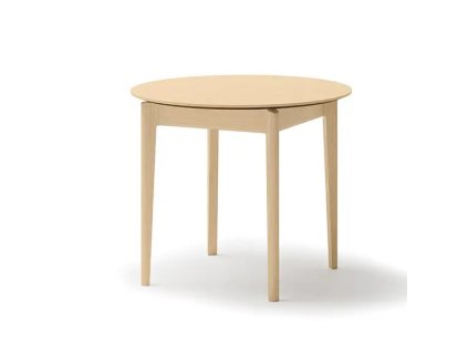 kulatý stůl plot pt05 světlý dub složený v prostoru