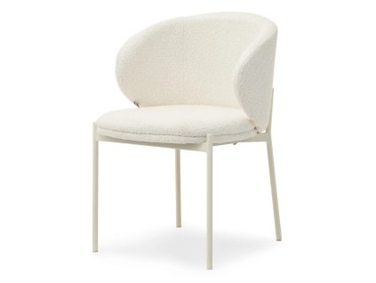 jídelní židle maren krémová na bílém pozadí