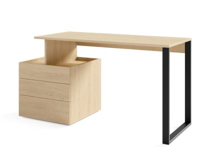 psací stůl salsa s kontejnerem a  se třemi zásuvkami