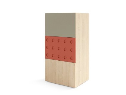 komoda salsa 10 cm v dubovém dekoru