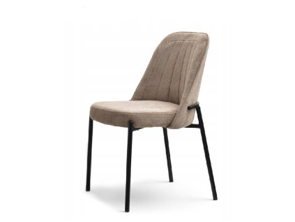 jídelní židle ernest béžová černé kovové podnoží