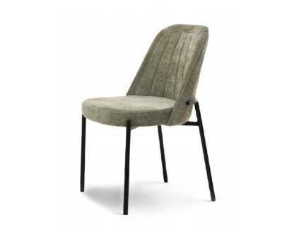 jídelní židle ernest zelená černé kovové podnoží