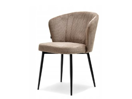 jídelní židle zita béžová černé kovové podnoží