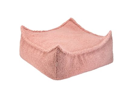 dětský taburet wigivama bouclé růžový