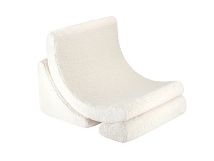 dětské křesílko wigiwama moon bouclé krémové