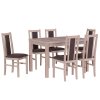 Jídelní stůl Max V, 6x židle Boss XIV