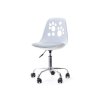 Dětská otočná židle Foot - bílo šedá