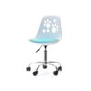 Dětská otočná židle Foot - bílo modrá
