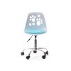 Dětská otočná židle Foot - bílo modrá