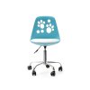 Dětská otočná židle Foot - modro bílá
