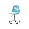 Dětská otočná židle Foot - modro bílá
