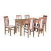 Jídelní stůl Modena I, 6x židle Nilo II