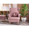 Křeslo ušák Malmo - růžové