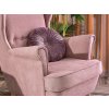 Křeslo ušák Malmo - růžové