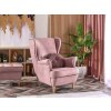 Křeslo ušák Malmo - růžové