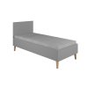 Postel Kubi 180 x 80 cm - šedá
